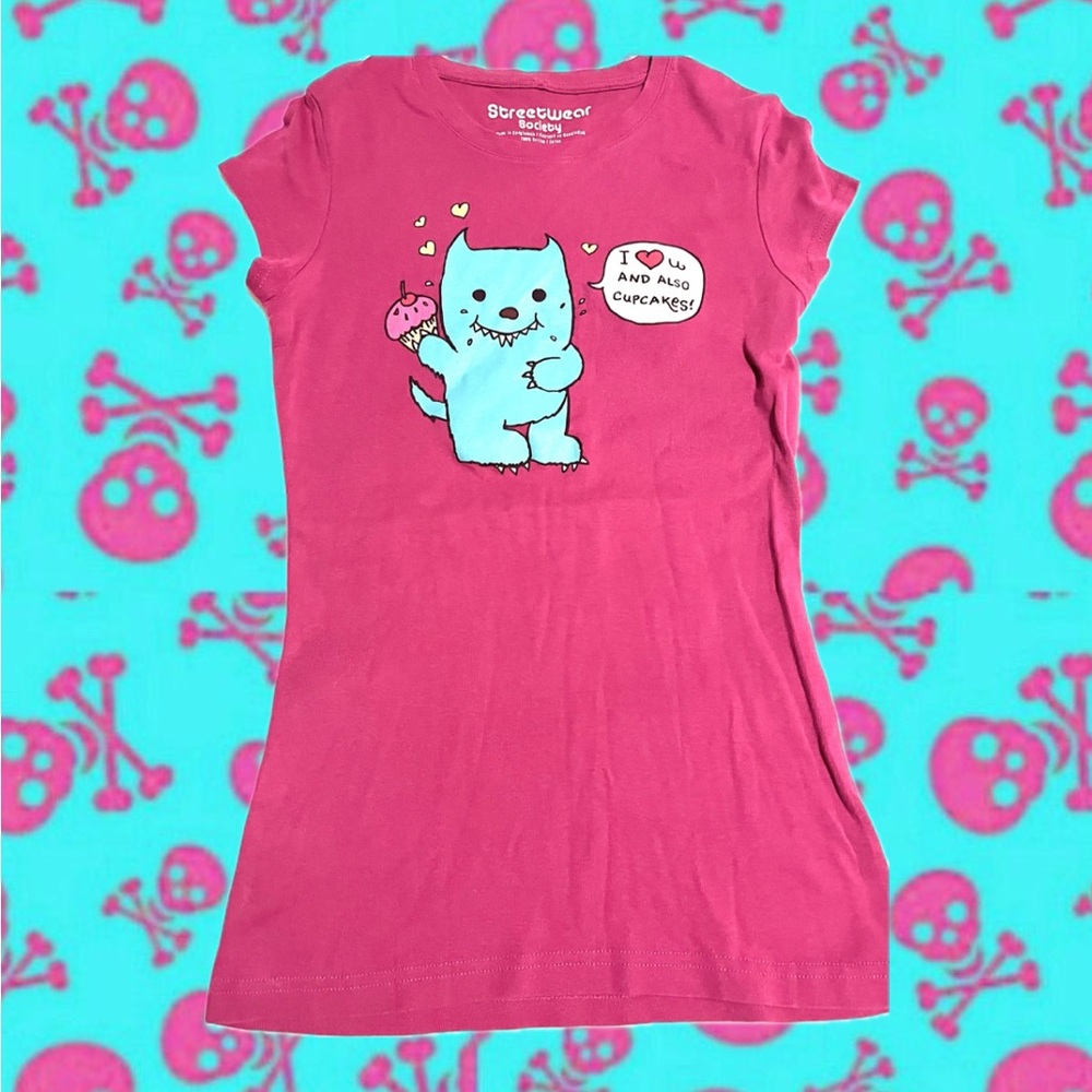 Scene kid cupcake streetwear society tee